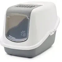 Beeztees Nestor Cat Toilet Home Grey 56x39cm