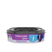Litter locker LitterLocker by Litter Genie avfallsbøtte til kattesand - Økonomipakke: 3 x etterfyllingskassetter (UTEN avfallsbøtte)