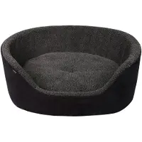 Dogman Seng med høykant Sherpa Black S 50cm