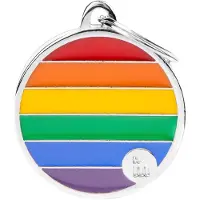 My Family Rainbow Big Circle Kjæledyrmerke