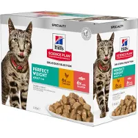 Hill's Pet Nutrition Adult 1-6 Perfect Weight - 48 x 85 g Kylling & laks