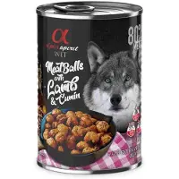 Alpha Spirit Dog Meatballs 6 x 400 g – Lam og krysskummel