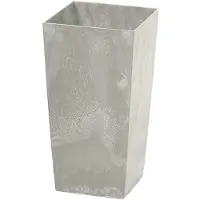 Prosperplast 7.2l Urbi Square Beton Effect Collection 17x17x32.5 Cm Blomsterpotte