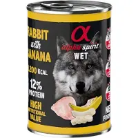 Alpha Spirit AlphaSpirit Rabbit with banana 400 g - (6 pk/ps)