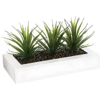 Atmosphera Centerpiece 17 Cm Deco Green Jardinera Collection Kunstig Plante