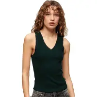 Superdry Vintage Lace Trim Ermeløs T-skjorte