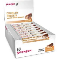 Sponser Sport Food Crunchy Proteinbarerboks Peanøtt Og Karamell 50g 12 Enheter