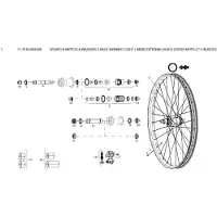 Zipp D-light J-bend External Eike 3 Enheter