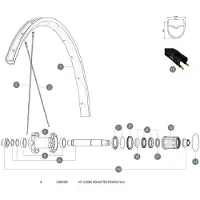Mavic Allroad Elite Ust Ub 2018 Bakre Høyre Eiker 12 Enheter