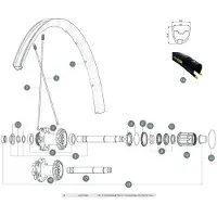 Mavic Ksyrium Pro Allroad 2016 Bakre Eiker 12 Enheter