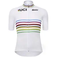 Santini Uci Official World Champion Master Kort Ermet Trøye