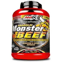 Amix Monster Beef Proteinpulver Til Drikke Jordbær Og Banan 2.2kg