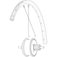 Mavic Rear Aksium Elite Evo Ust Disc Ebm Landeveissykkel Felg