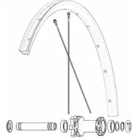 Mavic Front Ebm Allroad S Landeveissykkel Felg
