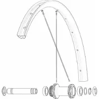 Mavic Front/rear Allroas 650b Landeveissykkel Felg