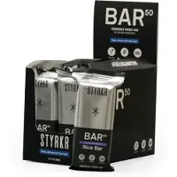 Styrkr Bar50 Og Havsalt Energibarer Boks Mandel Daddel 75g 12 Enheter