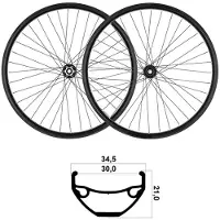 Mvtek 27.5´´ Tubeless Mtb-hjulsett
