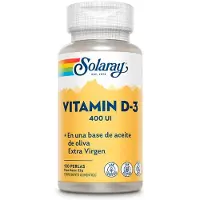 Solaray Vitamin D3 400 Ie 120 Enheter