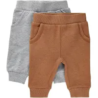 Minymo Joggebukser - 2-pack - Jordekorn - - 62 - Joggebukse