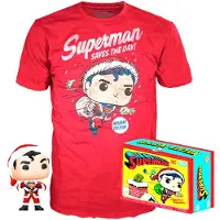 Funko POP! Dc Comics Superman Og Eksklusiv Kortermet T-skjorte Med Flokktrykk