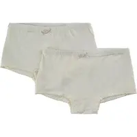 Minymo Hipsters - 2-pack - Bambus - Hvit - - 1 år (80) - Hipsters