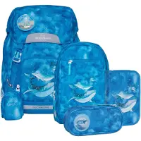 Beckmann Skolesekk Sett - Classic+ - Ocean - - OneSize - Skolesekk