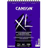 Canson XL Fluid Mixed Media A4 250G Spiral 30 SH