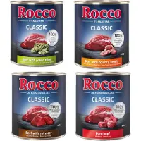 Rocco Økonomi Classic 12 x 800 g - Rent storfekjøtt & Storfekjøtt med laks