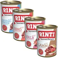 Rinti Økonomipakke Kennerfleisch 24 x 400 g - Mix: Kylling + Kalv