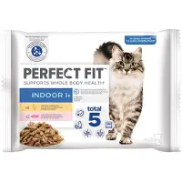 Perfect Fit Indoor 1+ - Mixpakke: Kylling & laks 52 x 85 g