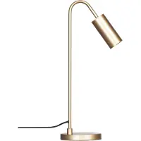 By Rydens bordlampe Curve, matt gull, metall, GU10