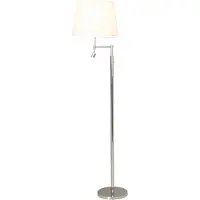 By Rydens Orlando gulvlampe leselampe krom/hvit