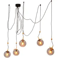 By Rydens Carry pendellampe, desentr, 5 lyskilder