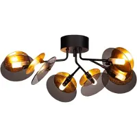 By Rydens Turno taklampe, svart 6 lyskilder