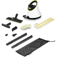 Kärcher SC 2 Deluxe, Dampvasker (sylinder), 1 l, Svart, Hvit, 50 cm, 100 cm, 2,2 m
