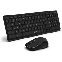 Acer AAK123 - Tastatur- og mussett - trådløs - 2.4 GHz - QWERTY - amerikansk engelsk - svart - løsvekt