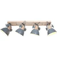 Steinhauer Downlight Gearwood, 4 lyskilder, grå