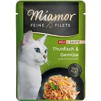 Miamor Økonomipakke fine fileter i saus 24 x 100 g - Tunfisk og grønnsaker