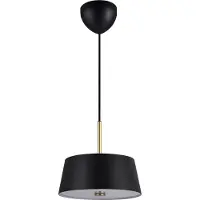 Nordlux Pendellampe Clasi 30 i svart med diffusor