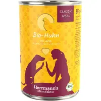 Herrmann's Meny Classic / Økologisk Meny 6 x 400 g - Økologisk kylling med økologisk hirse