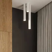 Sollux Downlight Thalassa, hvit, høyde 60 cm, 1 lyskilde