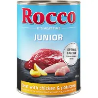 Rocco Økonomipakke Junior 12 x 400 g - Okse med kalsium