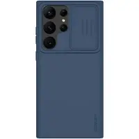 NILLKIN CamShield Silky Samsung Galaxy S23 Ultra 5G Silikondeksel - Blå