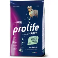 PROLIFE Grain Free Adult Sensitive Medium/Large Fish & Potatoes (kornfri voksen, medium/stor) - 10 kg