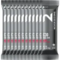 Neversecond C30 Fuel Energibar Boks Bær 45g 12 Enheter