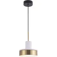 VIOKEF Lithos LED-pendellampe, gull/hvit