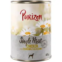 Purizon Single Meat 6 x 400 g - Kylling med kamilleblomster