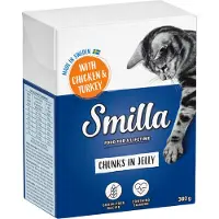 Smilla Biter i gelé 24 x 380 g - Kylling & kalkun