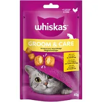 Whiskas Snacks Groom & Care - Kylling (8 x 45 g)