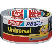 TESA extra Power Universal - Kanaltape - 50 mm x 25 m - sølv